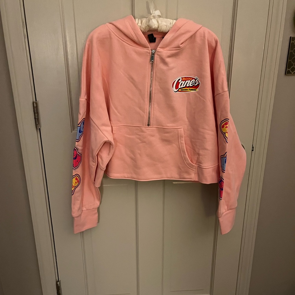 Pink Canes Zip-Up Hoodie